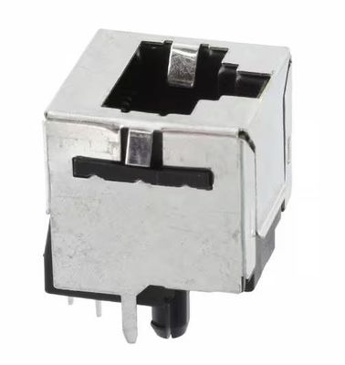 5557969-1 Modular RJ45 Jack Connector 8p8c EMI Vertical Shielded Finger Cat3