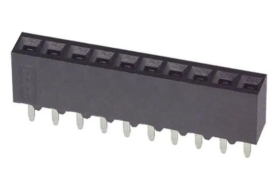 5-535541-8 10 Conector de recipiente de posição 0,100 &quot; (2,54 mm) através do buraco de ouro