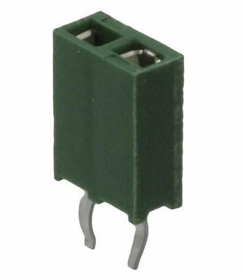 215297-2 2 Conector de recipiente de posição 0,100 &quot; (2,54 mm) através do buraco de ouro