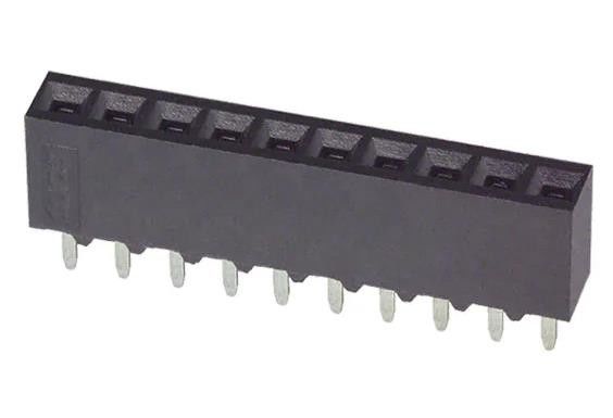 5-535541-8 10 Conector de recipiente de posição 0,100 &quot; (2,54 mm) através do buraco de ouro