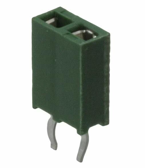 215297-2 2 Conector de recipiente de posição 0,100 &quot; (2,54 mm) através do buraco de ouro
