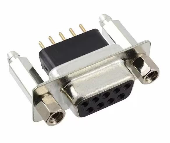 DE09-SE-1-BL-JS 9 Receptor de posição D-Sub, conector de tomadas femininas