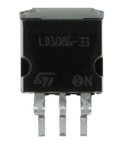 LD1086D2M33TR Regulador de tensão linear IC positivo fixo 1 saída 1.5A D2PAK-3
